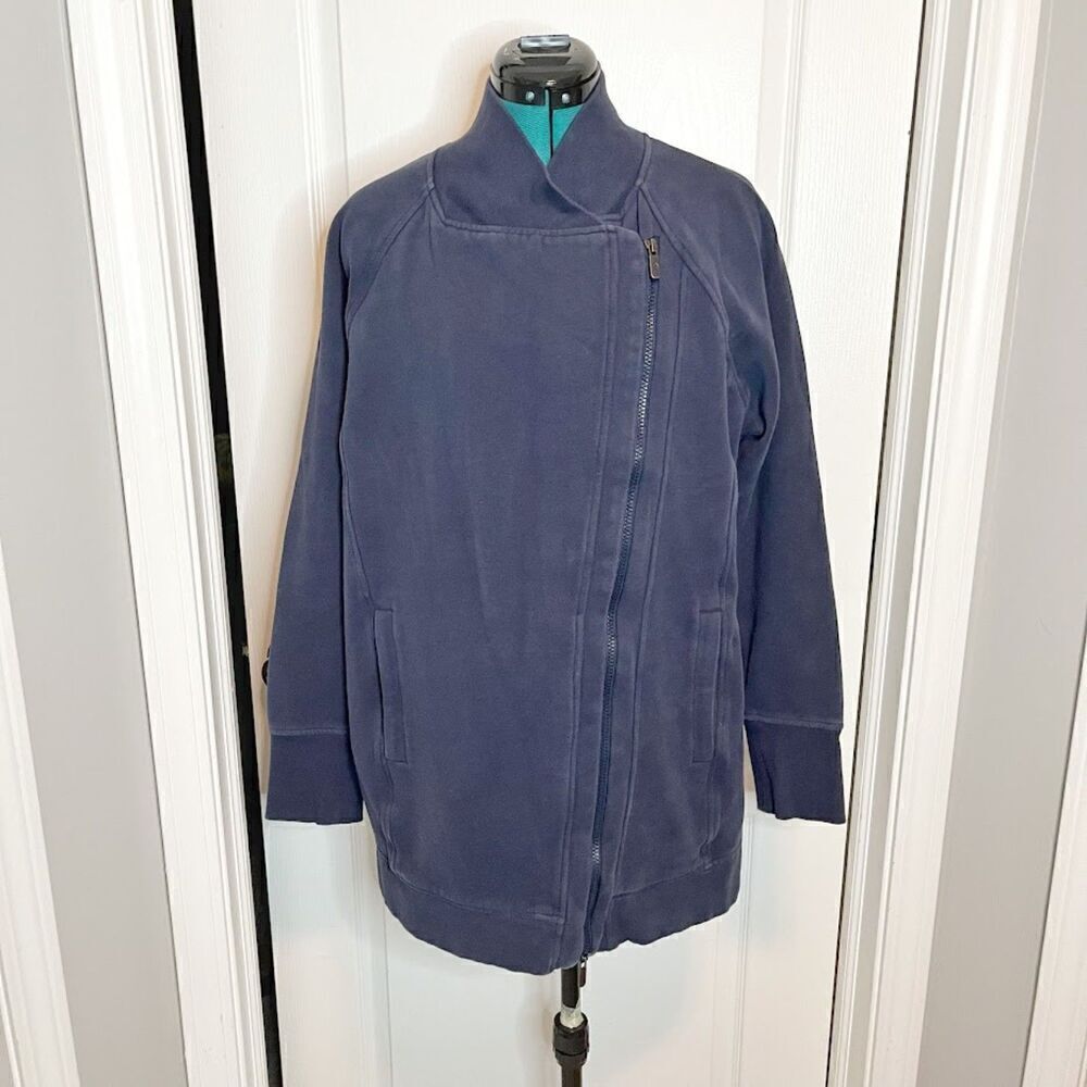 Lululemon Back To It Asymmetrical Full Zip Pocket Wrap Fleece Sweatshirt Jacket